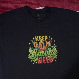 Black and Green Short Sleeve Tee with Vibrant Graphic